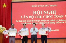 Đảng ủy x&atilde; Đức Trọng Hội nghị c&aacute;n bộ chủ chốt
