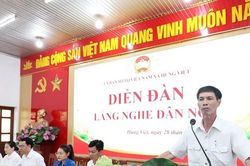 Diễn đàn 'Lắng nghe dân nói' xã Hùng Việt: Nơi tâm tư, nguyện vọng được sẻ chia