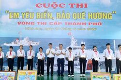Bộ Tư lệnh Vùng Cảnh sát biển 1 tổ chức cuộc thi 'Em yêu biển, đảo quê hương'