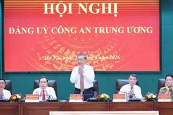 Tổng B&iacute; thư, Chủ tịch nước T&ocirc; L&acirc;m dự Hội nghị Đảng ủy C&ocirc;ng an Trung ương