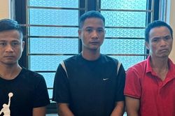 Bắt 3 đối tượng d&ugrave;ng xe cẩu trộm cắp c&acirc;y cầu đ&aacute; cổ