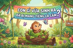 Con gì vừa sinh ra đã mang tiếng là 'không biết nói'?