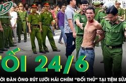 Tối 24/6: Người đàn ông rút lưỡi hái chém 'đối thủ' sau màn cự cãi tại tiệm sửa xe
