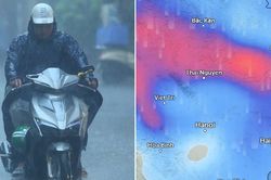Đ&ecirc;m nay H&agrave; Nội c&oacute; thể đ&oacute;n mưa d&ocirc;ng: Chuỗi ng&agrave;y mưa sẽ k&eacute;o d&agrave;i đến bao giờ?