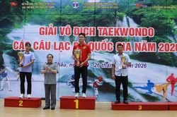 Bế mạc Giải V&ocirc; địch Taekwondo c&aacute;c CLB quốc gia 2026