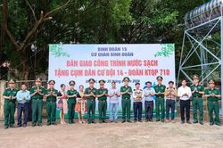 Gia Lai: Bàn giao công trình nước sạch cho người dân vùng biên