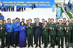 [Ảnh] Tổng Bí thư, Chủ tịch nước Tô Lâm dự Đại hội đại biểu toàn quốc Đoàn Thanh niên Cộng sản Hồ Chí Minh lần thứ XIII