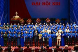 [Ảnh] Phiên trọng thể Đại hội đại biểu toàn quốc Đoàn Thanh niên Cộng sản Hồ Chí Minh lần thứ XIII