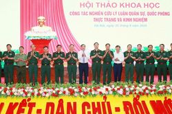 Hội thảo 'Công tác nghiên cứu lý luận quân sự, quốc phòng - Thực trạng và kinh nghiệm' nhận được hơn 120 bài tham luận