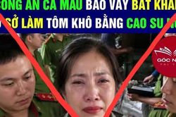 Bắt giữ đối tượng tung tin 'tôm khô được làm bằng cao su non' ở Cà Mau