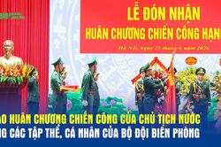 Trao Huân chương Chiến công của Chủ tịch nước tặng các tập thể, cá nhân của Bộ đội Biên phòng