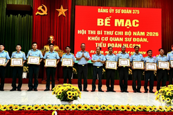 B&iacute; thư chi bộ Sư đo&agrave;n 375 vững kiến thức, giỏi kỹ năng xử l&yacute; t&igrave;nh huống