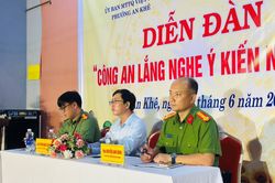 Công an phường An Khê lắng nghe ý kiến nhân dân