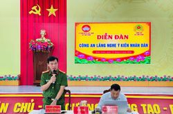 Tam Xuân tổ chức Diễn đàn 'Công an xã lắng nghe ý kiến nhân dân' năm 2026