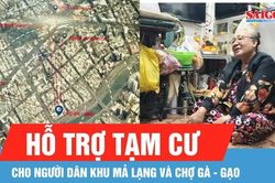 Hỗ trợ tạm cư cho người dân khu Mả Lạng và Chợ Gà - Gạo