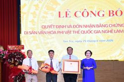 Làng nghề trống hơn 150 năm tuổi được công nhận Di sản văn hóa phi vật thể quốc gia