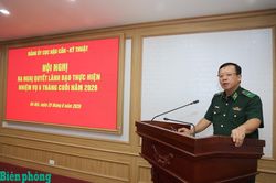 Đảng ủy Cục Hậu cần - Kỹ thuật ra nghị quyết l&atilde;nh đạo thực hiện nhiệm vụ 6 th&aacute;ng cuối năm 2026