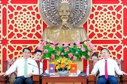 Lãnh đạo tỉnh Nghệ An tiếp, làm việc với đoàn lãnh đạo Thủ đô Viêng Chăn (Lào)