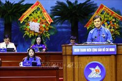 Các đại biểu dự phiên trọng thể Đại hội Đoàn toàn quốc lần thứ XIII