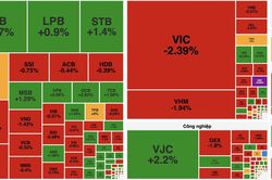 Áp lực chốt lời lan rộng, VN-Index giảm gần 15 điểm