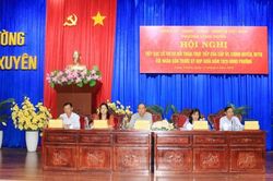 Cấp ủy, chính quyền, Mặt trận Tổ quốc phường Long Xuyên đối thoại với dân