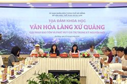 Bảo tồn, phát huy giá trị văn hóa làng xứ Quảng trong bối cảnh đô thị hóa