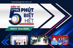 Điểm tin '5 phút biết hết' sáng 25-6: Trao quyết định di tích quốc gia và đưa vào danh mục di sản văn hóa phi vật thể quốc gia cho 2 di sản của Đồng Nai
