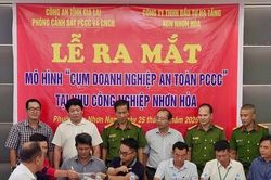 Ra mắt mô hình 'Cụm doanh nghiệp an toàn phòng cháy, chữa cháy' tại Khu công nghiệp Nhơn Hòa