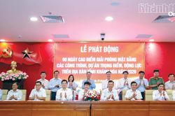 Phát động đợt cao điểm 90 ngày giải phóng mặt bằng các dự án trọng điểm