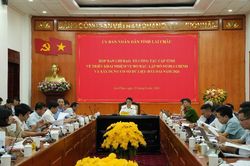 Lai Châu: Ban Chỉ đạo, Tổ công tác cấp tỉnh họp triển khai nhiệm vụ đo đạc, lập hồ sơ địa chính và xây dựng cơ sở dữ liệu đất đai năm 2026