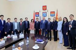 Đoàn Công tác của Ban Chỉ đạo Biên giới tỉnh Lạng Sơn làm việc tại huyện Vyborg, tỉnh Leningrad, Liên Bang Nga