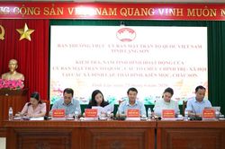 Kiểm tra hoạt động của Ủy ban Mặt trận Tổ quốc và các tổ chức chính trị - xã hội tại các xã