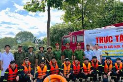 Lào Cai: Thực tập phương án cứu nạn, cứu hộ đuối nước năm 2026