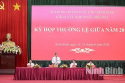 Kỳ họp thường lệ giữa năm 2026, HĐND tỉnh kh&oacute;a XVI: Tiến h&agrave;nh chất vấn, trả lời chất vấn