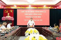 Đồng chí Chủ tịch UBND tỉnh Sơn La tiếp công dân định kỳ tháng 6