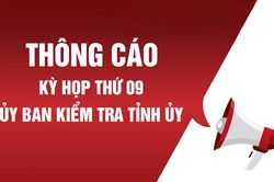 Th&ocirc;ng b&aacute;o kết quả kỳ họp thứ 9 Ủy ban Kiểm tra Tỉnh ủy Tuy&ecirc;n Quang