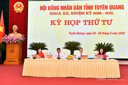 Khai mạc Kỳ họp thứ tư HĐND tỉnh Tuyên Quang khóa XX
