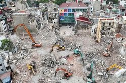 Hà Nội yêu cầu thực hiện nghiêm các biện pháp phòng, chống ô nhiễm bụi khi xây dựng