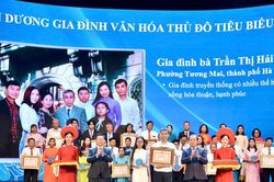 Tuyên dương 126 gia đình văn hóa tiêu biểu Thủ đô năm 2026