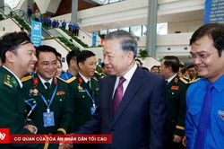 Tổng B&iacute; thư, Chủ tịch nước T&ocirc; L&acirc;m dự Đại hội Đo&agrave;n to&agrave;n quốc lần thứ XIII