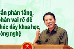 Cần ph&acirc;n tầng, ph&acirc;n vai r&otilde; để th&uacute;c đẩy khoa học, c&ocirc;ng nghệ