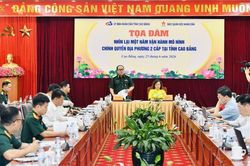 Tọa đàm 'Nhìn lại một năm vận hành mô hình chính quyền địa phương 2 cấp tại tỉnh Cao Bằng' thành công tốt đẹp
