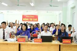 Phường N&ugrave;ng Tr&iacute; Cao v&agrave; x&atilde; Nguy&ecirc;n B&igrave;nh tổ chức kỳ họp thường lệ giữa năm