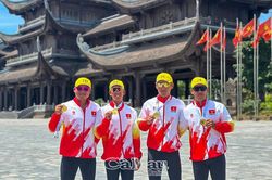 Cà Mau đoạt 7 huy chương tại giải Canoeing quốc gia