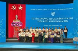 Hà Nội vinh danh 126 gia đình văn hóa tiêu biểu nhân Ngày Gia đình Việt Nam