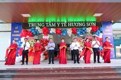 Trung tâm Y tế Hương Sơn khai trương khu nhà khám bệnh - kỹ thuật - hành chính 5 tầng