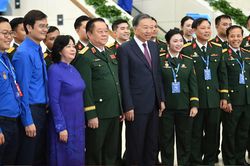 Tổng B&iacute; thư, Chủ tịch nước T&ocirc; L&acirc;m dự Đại hội Đo&agrave;n to&agrave;n quốc lần thứ XIII