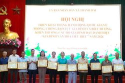 X&atilde; Thanh Oai biểu dương 27 gia đ&igrave;nh văn h&oacute;a ti&ecirc;u biểu