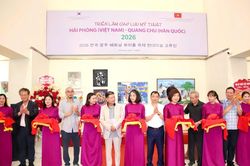 Hơn 120 tác phẩm góp mặt tại Triển lãm giao lưu mỹ thuật Hải Phòng - Gwangju