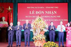 Ph&uacute; Thọ: Phường Xu&acirc;n H&ograve;a đ&oacute;n nhận Hu&acirc;n chương Lao động hạng Nh&igrave;, khai mạc Tuần lễ Du lịch năm 2026